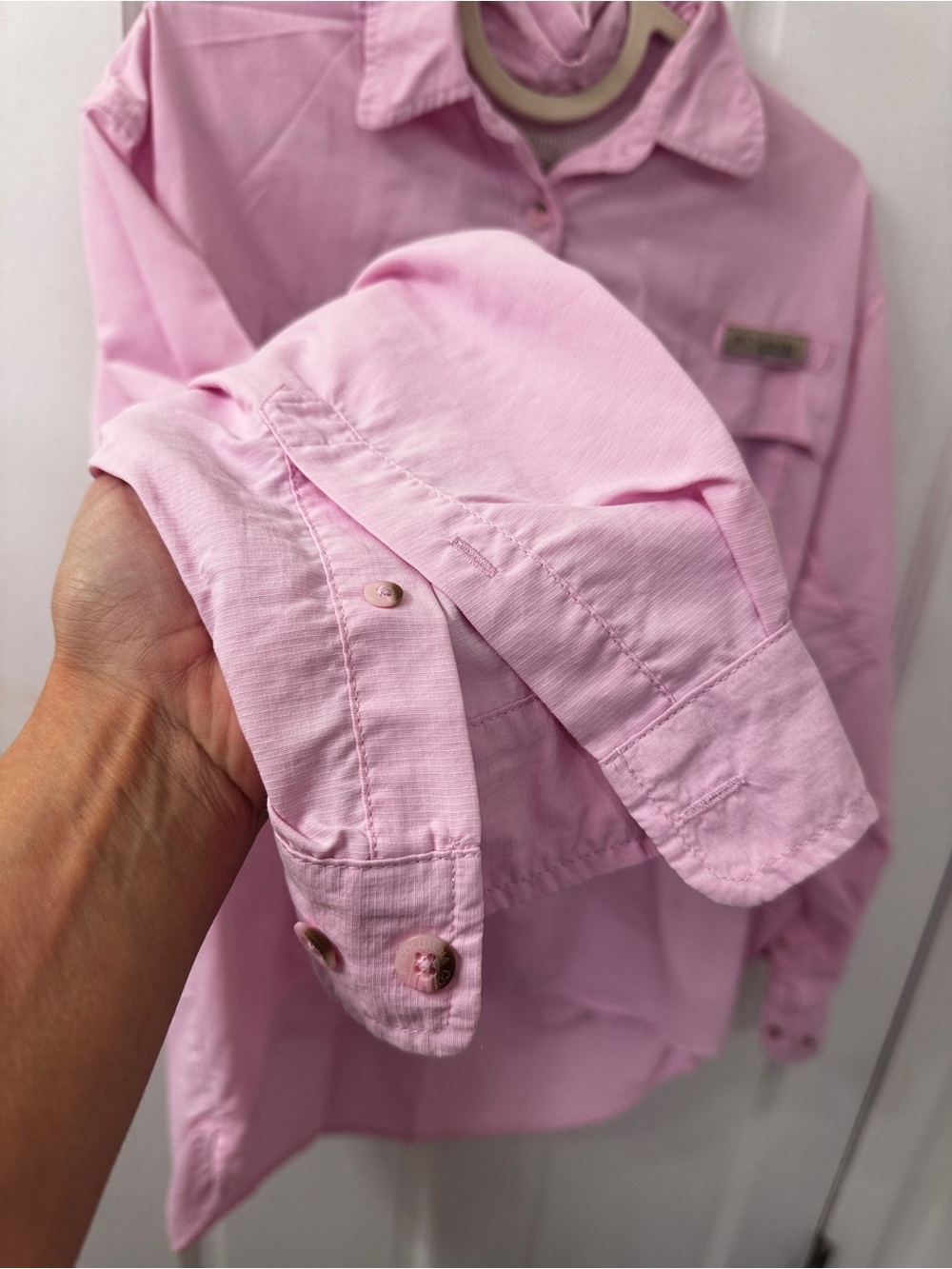Columbia Women’s Pink Outdoor Utility Shirt-Jacket - Picture 3 of 14